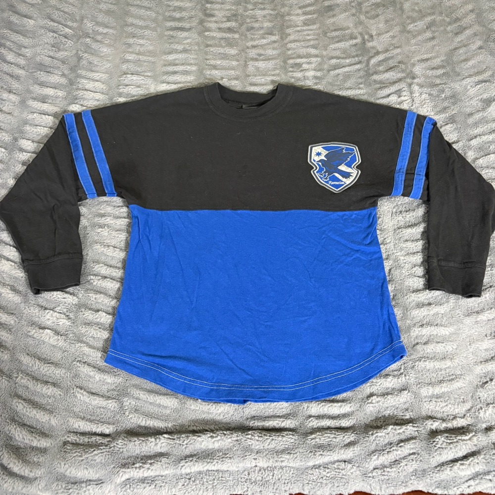 Universal Studios Harry Potter Ravenclaw Spirit Jersey Black Blue Small AT013 - Picture 1 of 6